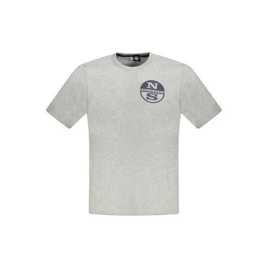 North Sails Brown Cotton Men T-Shirt