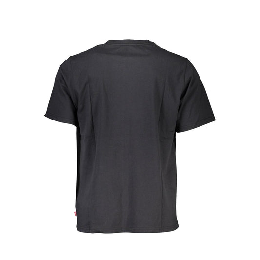 Levi's Black Cotton Men T-Shirt