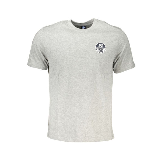North Sails Brown Cotton Men T-Shirt