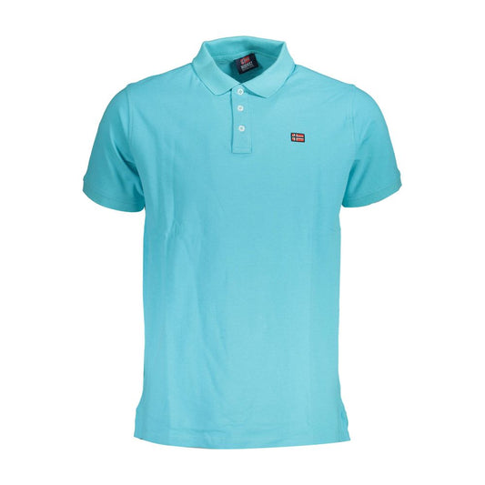 Norway 1963 Blue Cotton Men Polo Shirt