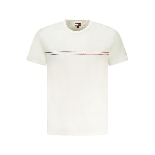 Tommy Hilfiger White Cotton Mens T-Shirt