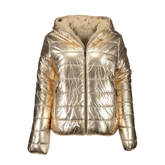 U.S. POLO ASSN. Gold Nylon Jackets & Coat