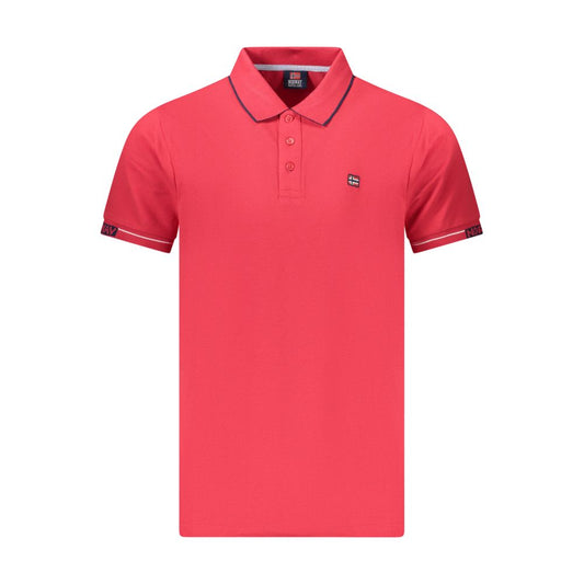 Norway 1963 Red Cotton Men Polo Shirt