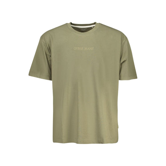 Guess Jeans Green Cotton Men T-Shirt