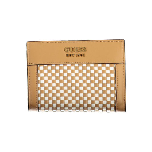 Cartera de polietileno marrón Guess Jeans