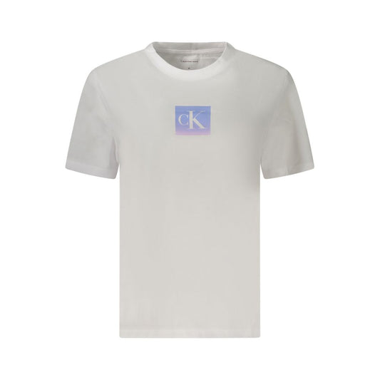 Calvin Klein White Cotton Tops & T-Shirt