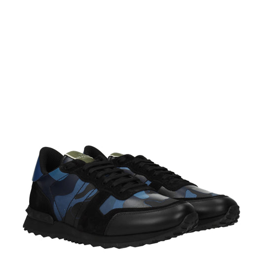 Valentino Garavani Blue Leather Sneakers