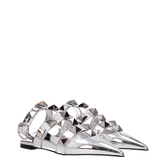 Valentino Garavani Gray Leather Sandal