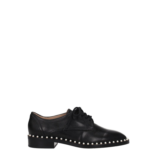 Stuart Weitzman Black Leather Oxfords And Derby