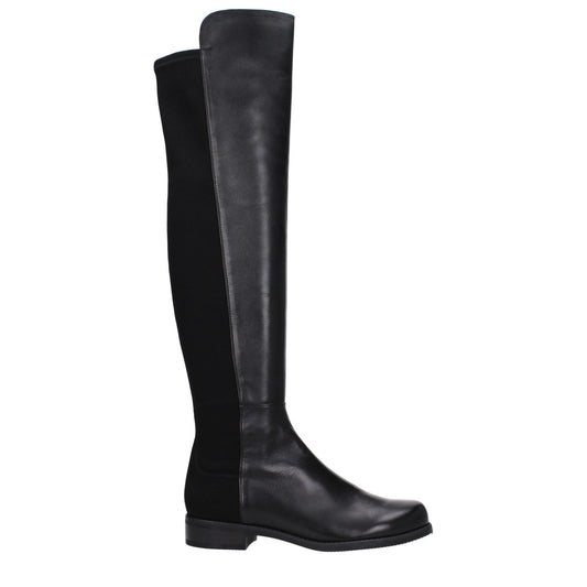 Stuart Weitzman Black Leather Boot