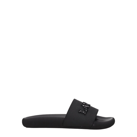 Lanvin Black Cotton Slipper