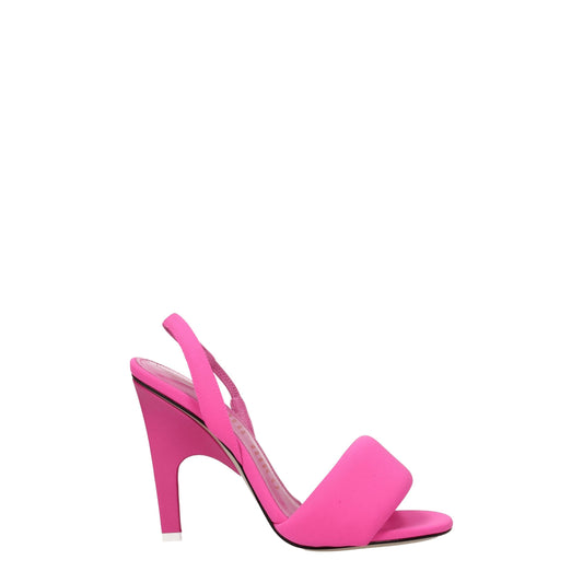 The Attico Pink Fabric Sandal