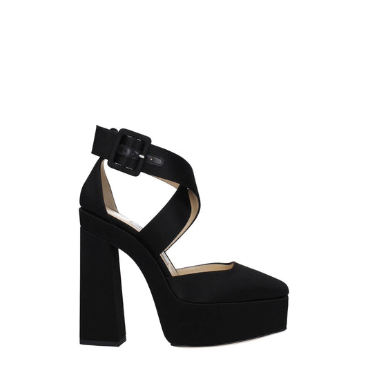 Jimmy Choo Black Satin Sandal