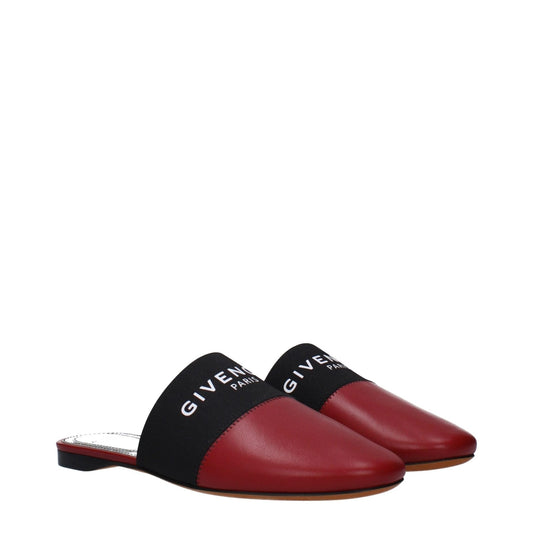 Givenchy Red Leather Slipper