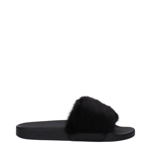 Givenchy Black Cotton Slipper