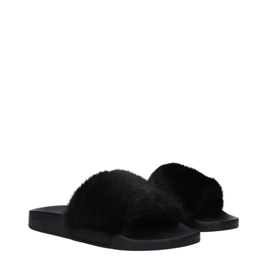 Givenchy Black Cotton Slipper