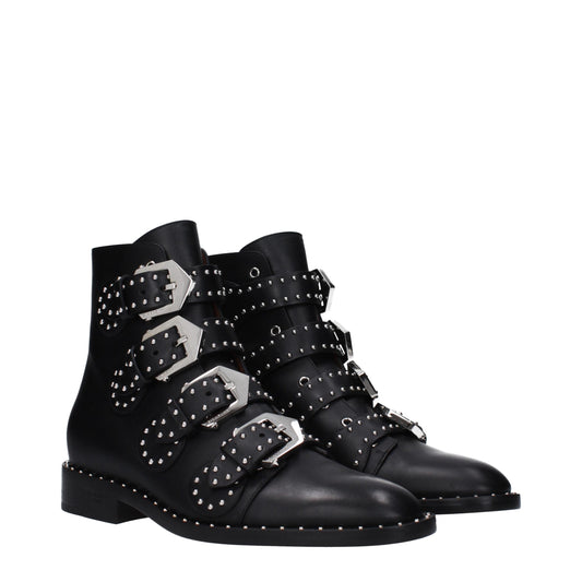 Givenchy Black Leather Ankle