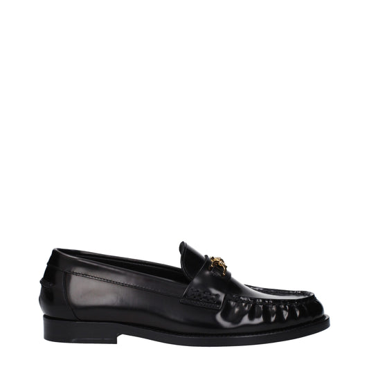 Versace Black Leather Loafer