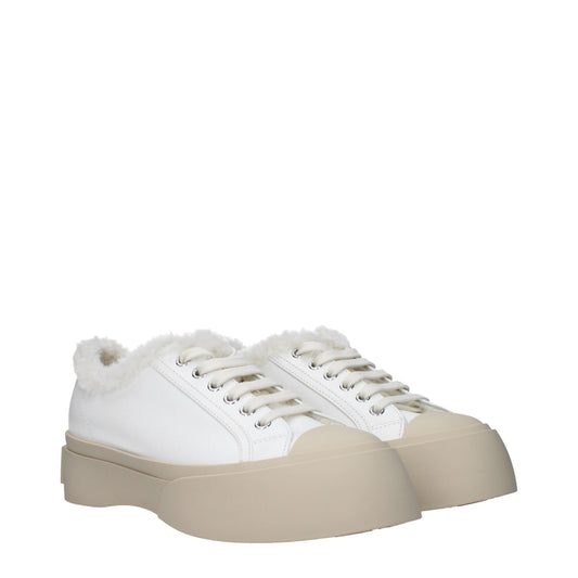 Marni White Leather Sneakers