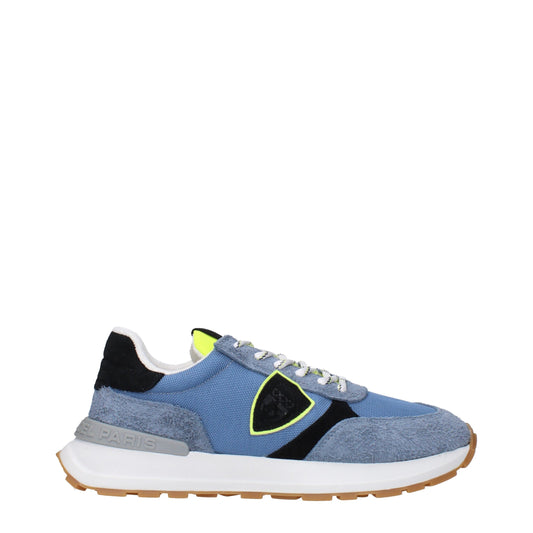 Philippe Model Blue Fabric Sneakers