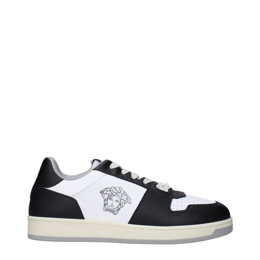 Versace White Leather Sneakers