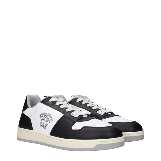 Versace White Leather Sneakers