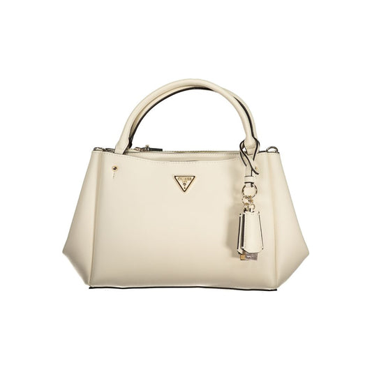 Guess Jeans White Polyethylene Handbag