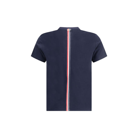 Thom Browne RELAXED FIT SHORT SLEEVE TEE W/ CENTER B
