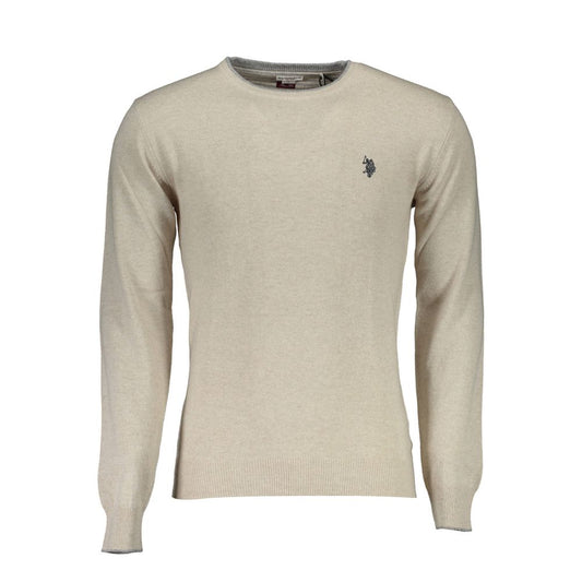 US POLO ASSN. Suéter de lana beige