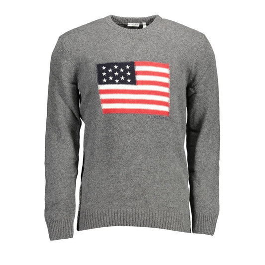 US POLO ASSN. Suéter de lana gris