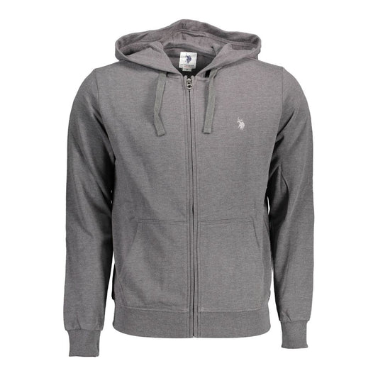 Suéter de algodón gris de US POLO ASSN.
