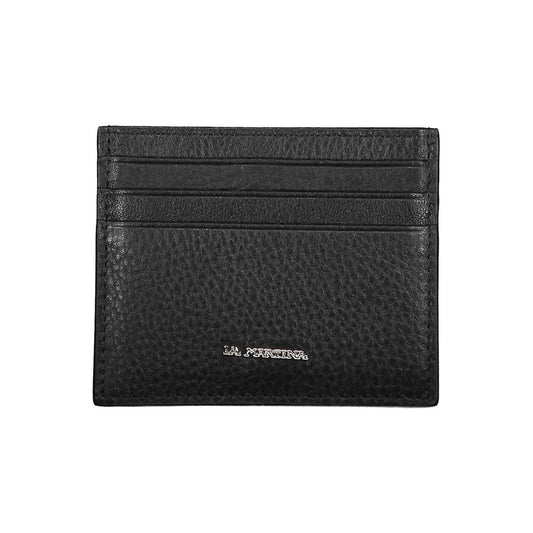 La Martina Black Leather Wallet