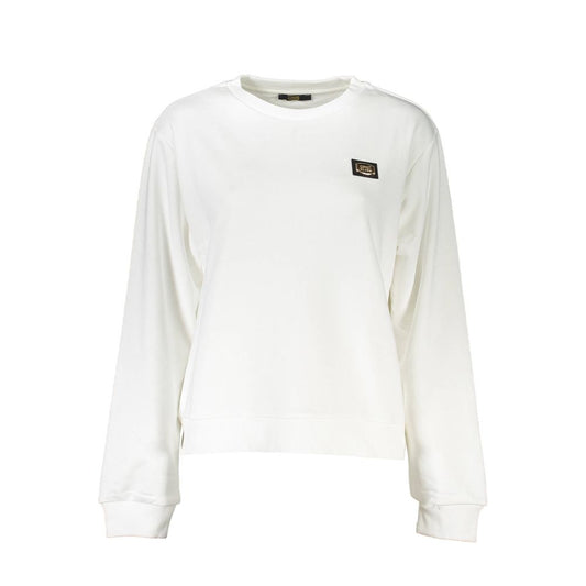 Cavalli Class White Cotton Sweater