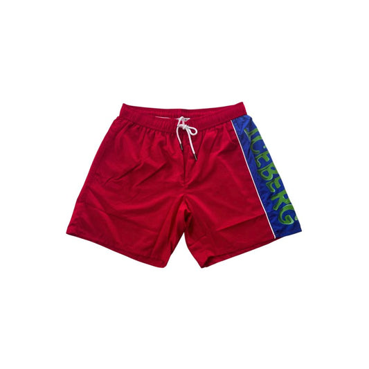 Traje de baño de poliéster rojo Iceberg