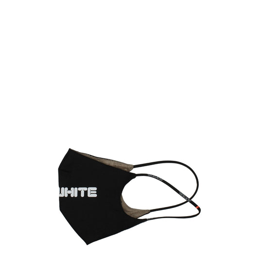 Off-White Black Cotton Facemasks