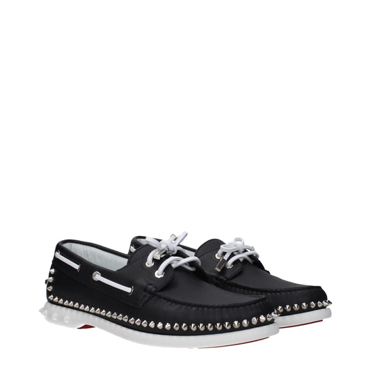 Christian Louboutin Black Leather Loafer