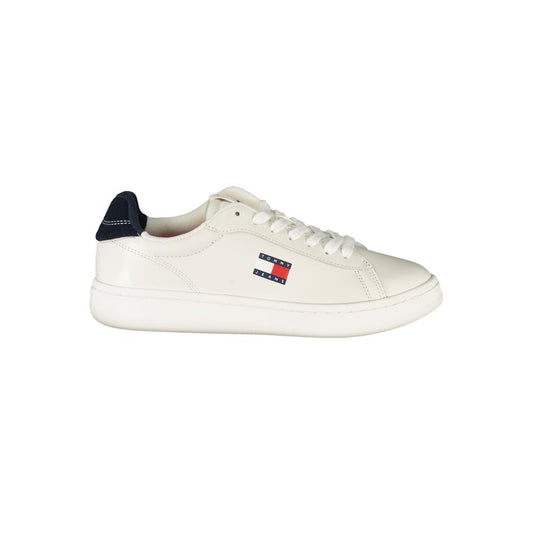 Tommy Hilfiger White Polyester Sneaker