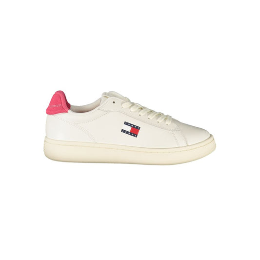 Tommy Hilfiger White Polyester Sneaker
