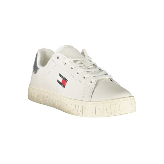 Tommy Hilfiger White Leather Women Sneaker