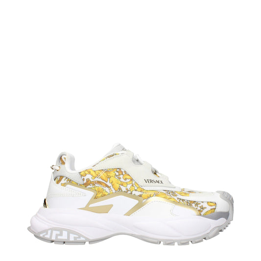 Versace Gold Fabric Low Tops