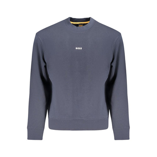 Hugo Boss Blue Cotton Sweater
