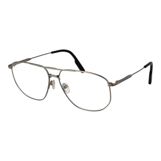 Ermenegildo Zegna Silver Men Optical Frames