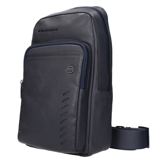 Piquadro Blue Leather Crossbody Bags