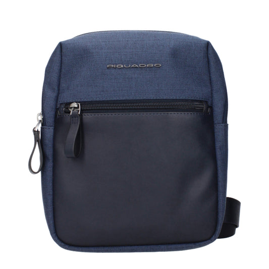 Piquadro Blue Fabric Crossbody Bags