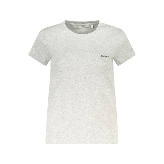 Pepe Jeans Gray Cotton Tops & T-Shirt