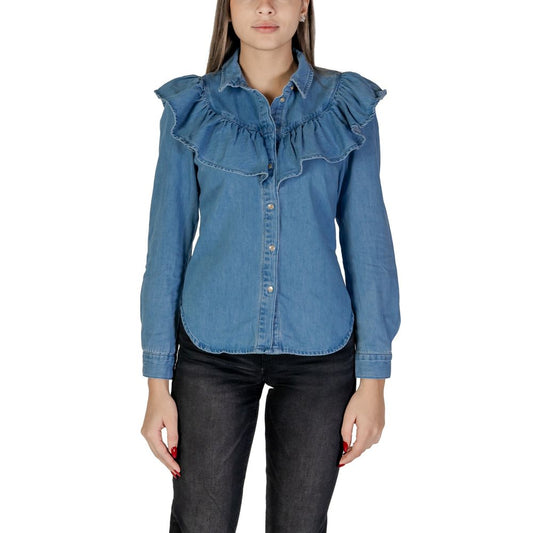 Only Blue Cotton Shirt