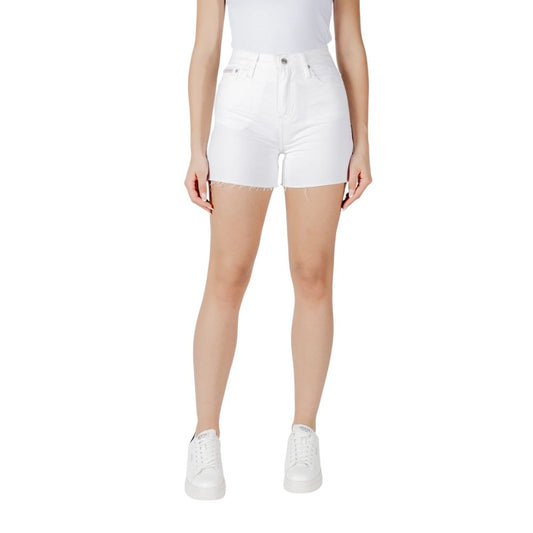 Calvin Klein Jeans White Cotton Short