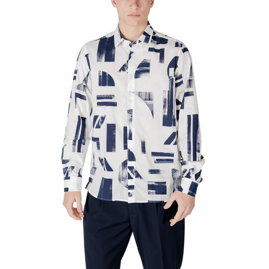 Antony Morato Blue Viscose Shirt