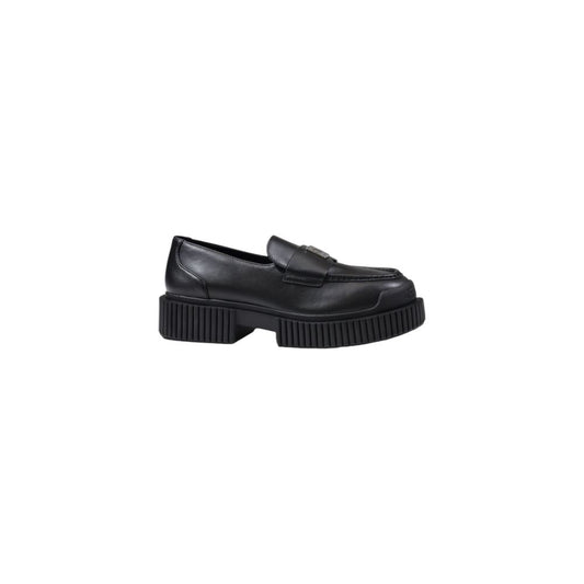 Armani Exchange Black Leather Platform