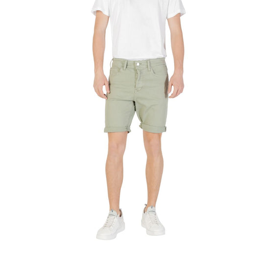 Replay Green Cotton Bermuda